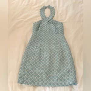 Light Blue Michael Kors Halter Dress